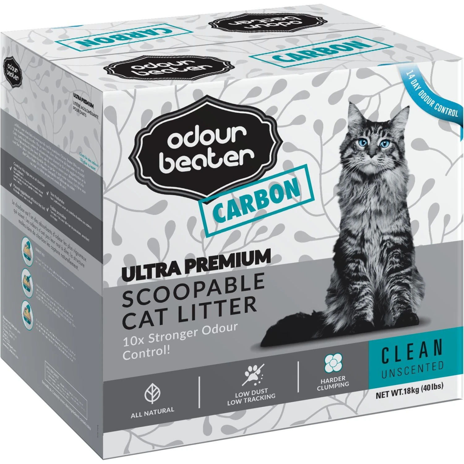 Odour Beater Carbon Unscented Cat Litter, 40-lb Bag 3 Odour Beater Carbon Unscented Cat Litter, 40-lb Bag