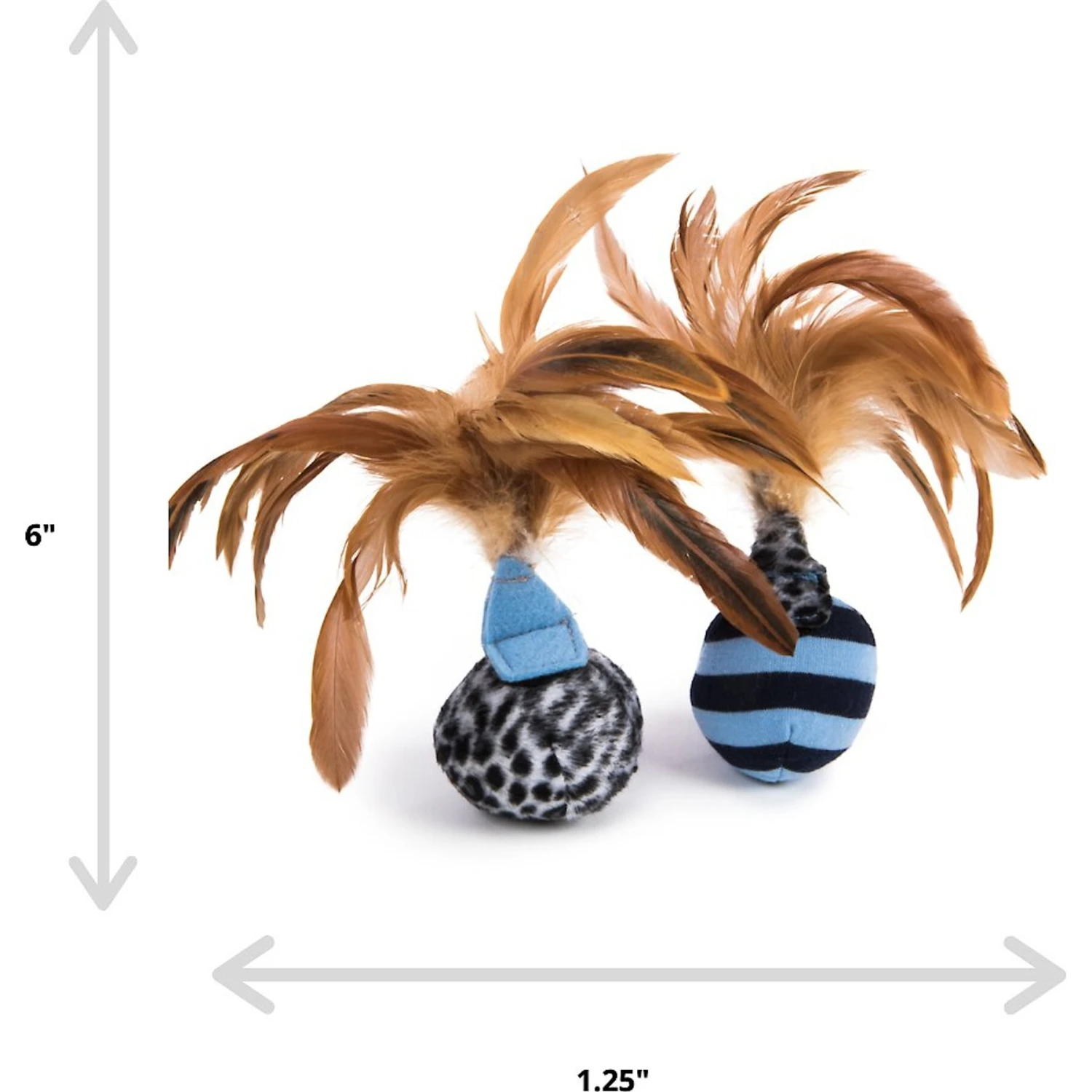 Petlinks Feather Flips Feathered Ball Cat Toy 4 Petlinks Feather Flips Feathered Ball Cat Toy - Image 2