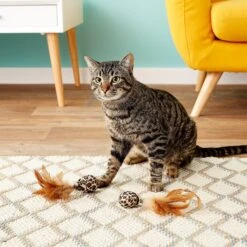 Petlinks Feather Flips Feathered Ball Cat Toy 12 Petlinks Feather Flips Feathered Ball Cat Toy -Cat Supplies 102622 PT2. AC SS1800 V1594672343