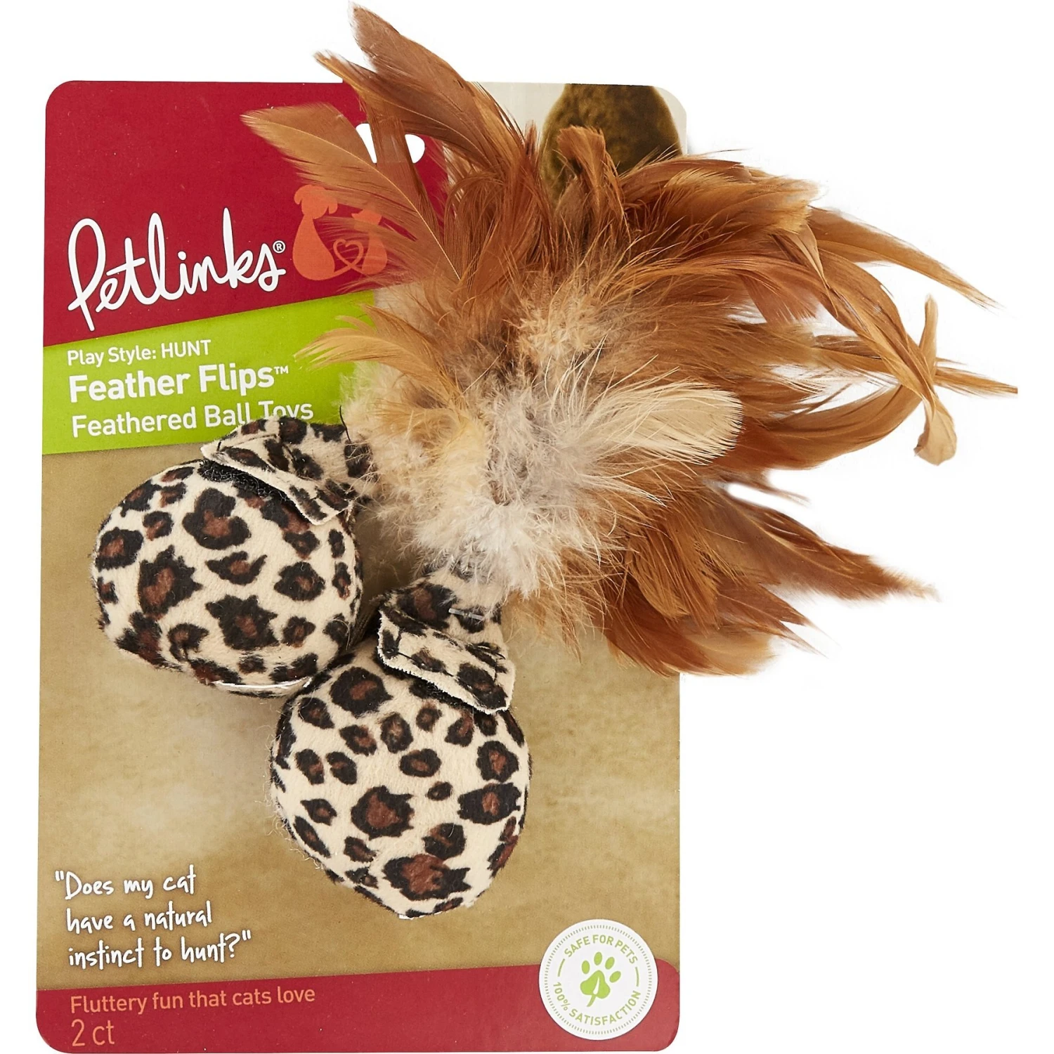 Petlinks Feather Flips Feathered Ball Cat Toy 7 Petlinks Feather Flips Feathered Ball Cat Toy - Image 5