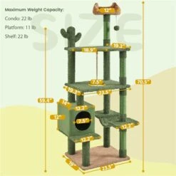 Yaheetech Cactus 70.5-in Cat Tree -Cat Supplies 1032974 PT2. AC SS1800 V1702673988