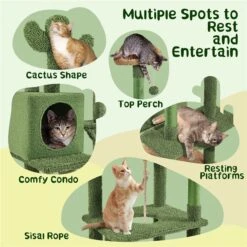 Yaheetech Cactus 70.5-in Cat Tree -Cat Supplies 1032974 PT3. AC SS1800 V1702673987