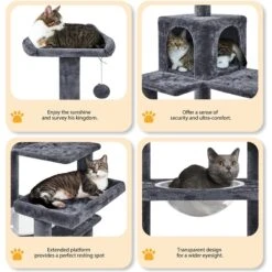 Yaheetech Multi-Level 55-in Cat Tree & Condo -Cat Supplies 1033022 PT3. AC SS1800 V1702673564