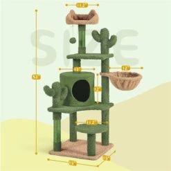 Yaheetech Cactus 53-in Sisal Cat Tree -Cat Supplies 1033038 PT2. AC SS1800 V1702673563