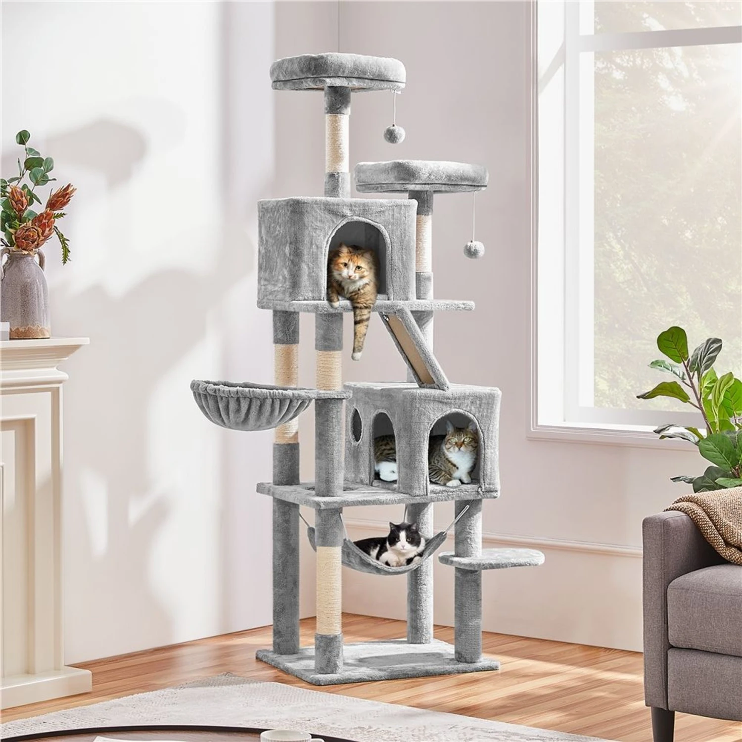 Yaheetech Multi-Level 71.5-in Cat Tree 3 Yaheetech Multi-Level 71.5-in Cat Tree