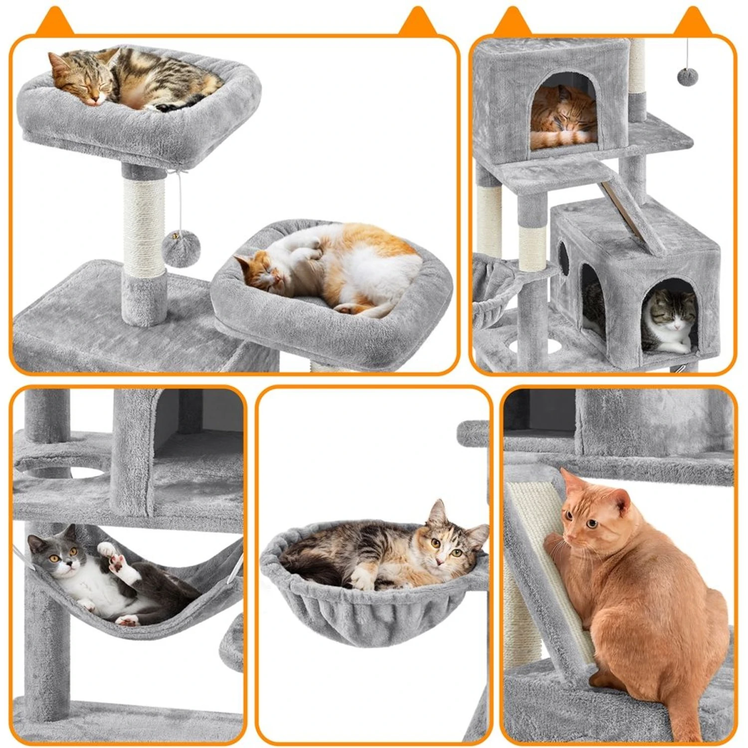 Yaheetech Multi-Level 71.5-in Cat Tree 6 Yaheetech Multi-Level 71.5-in Cat Tree - Image 4