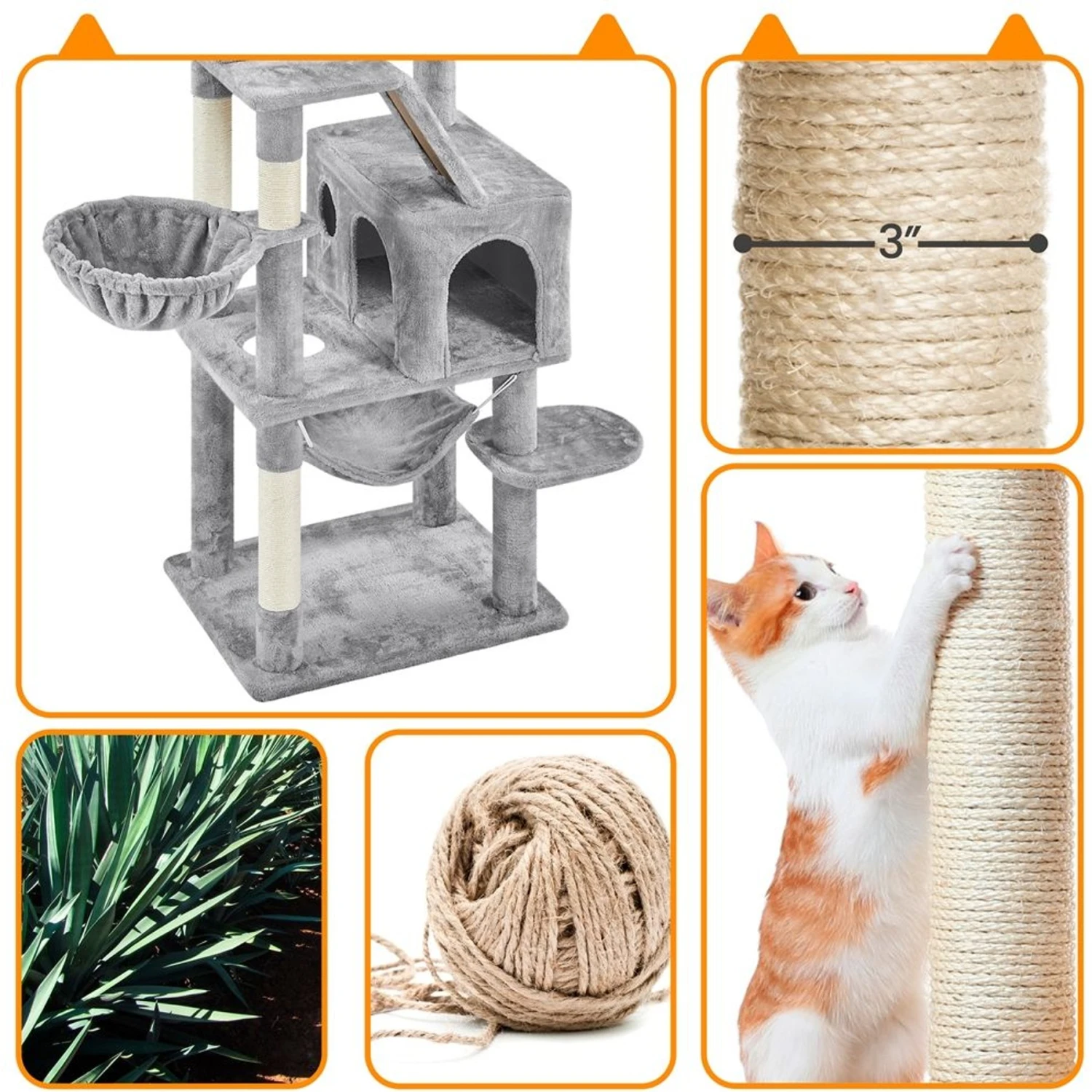 Yaheetech Multi-Level 71.5-in Cat Tree 7 Yaheetech Multi-Level 71.5-in Cat Tree - Image 5