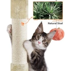 Yaheetech Paw-Shaped Play 65-in Cat Tower -Cat Supplies 1033150 PT6. AC SS1800 V1702673510