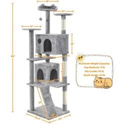 Yaheetech 80-in Cat Tree & Condo -Cat Supplies 1033190 PT2. AC SS1800 V1702674048