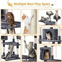 Yaheetech 79-in Plush Cat Tree & Condo -Cat Supplies 1036326 PT3. AC SS1800 V1703798771