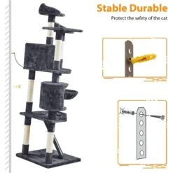 Yaheetech 79-in Plush Cat Tree & Condo -Cat Supplies 1036326 PT6. AC SS1800 V1703798772