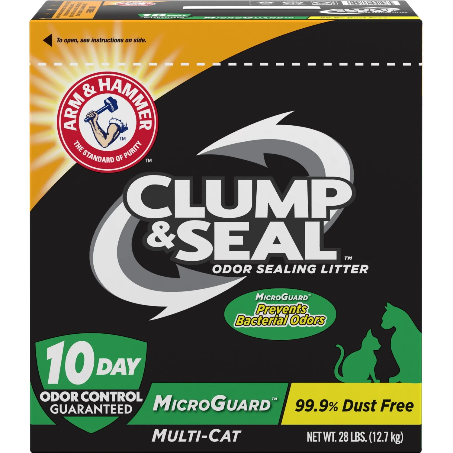 Arm & Hammer Litter Clump & Seal MicroGuard Odor Sealing Clumping Cat Litter With 10 Days Of Odor Control 3 Arm & Hammer Litter Clump & Seal MicroGuard Odor Sealing Clumping Cat Litter With 10 Days Of Odor Control