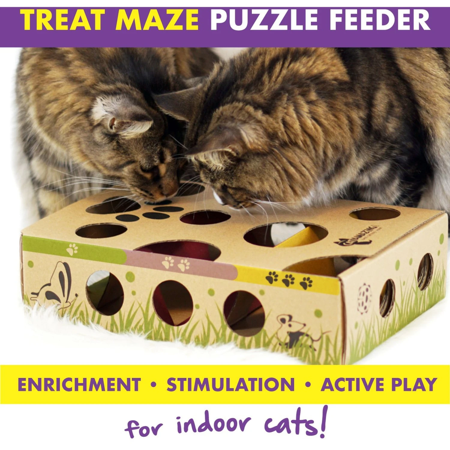 Cat Amazing Interactive Treat Maze & Puzzle Cat Toy 6 Cat Amazing Interactive Treat Maze & Puzzle Cat Toy - Image 4