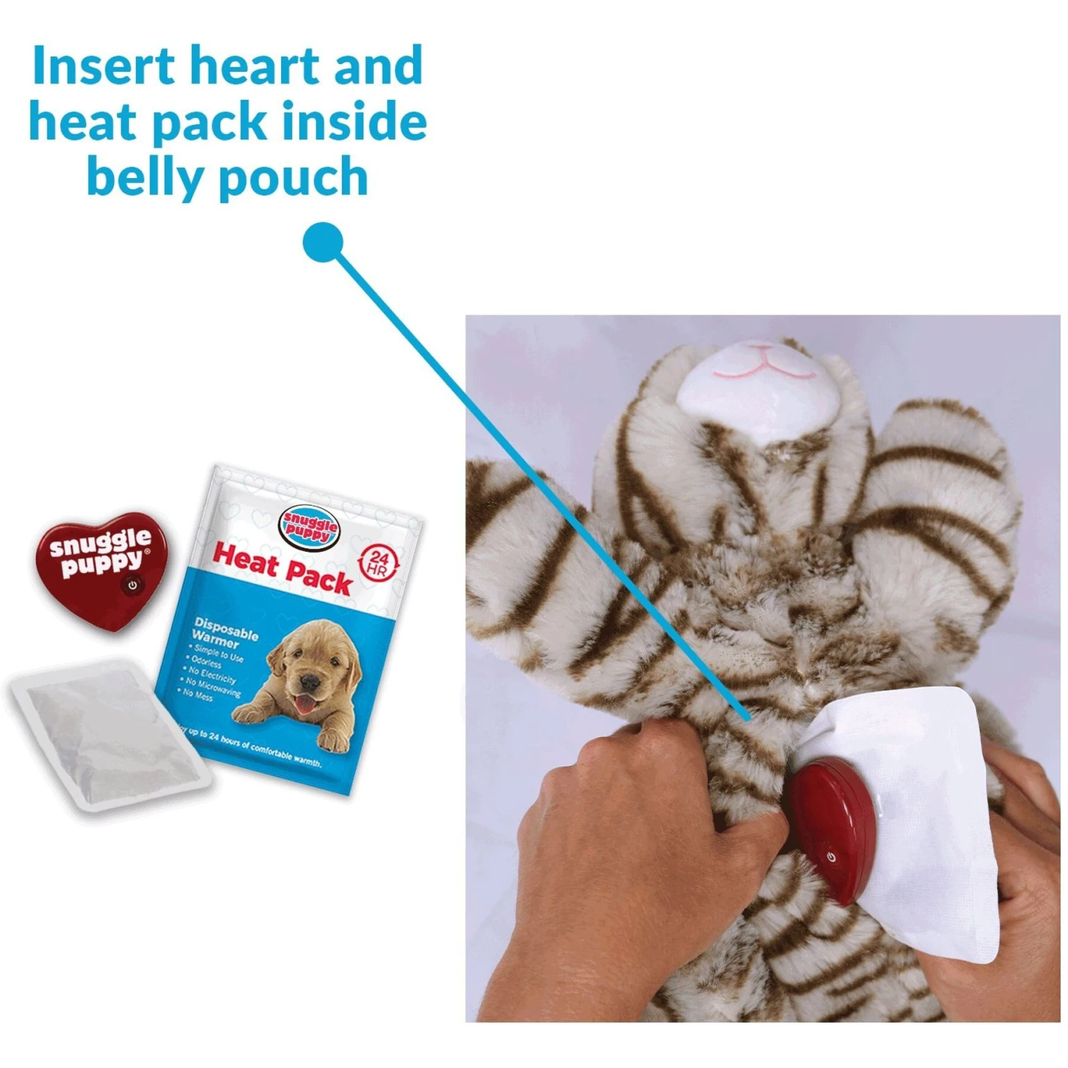 Snuggle Puppy Original Snuggle Kitty Plush Cat Behavioral Aid Anxiety Relief 5 Snuggle Puppy Original Snuggle Kitty Plush Cat Behavioral Aid Anxiety Relief - Image 3