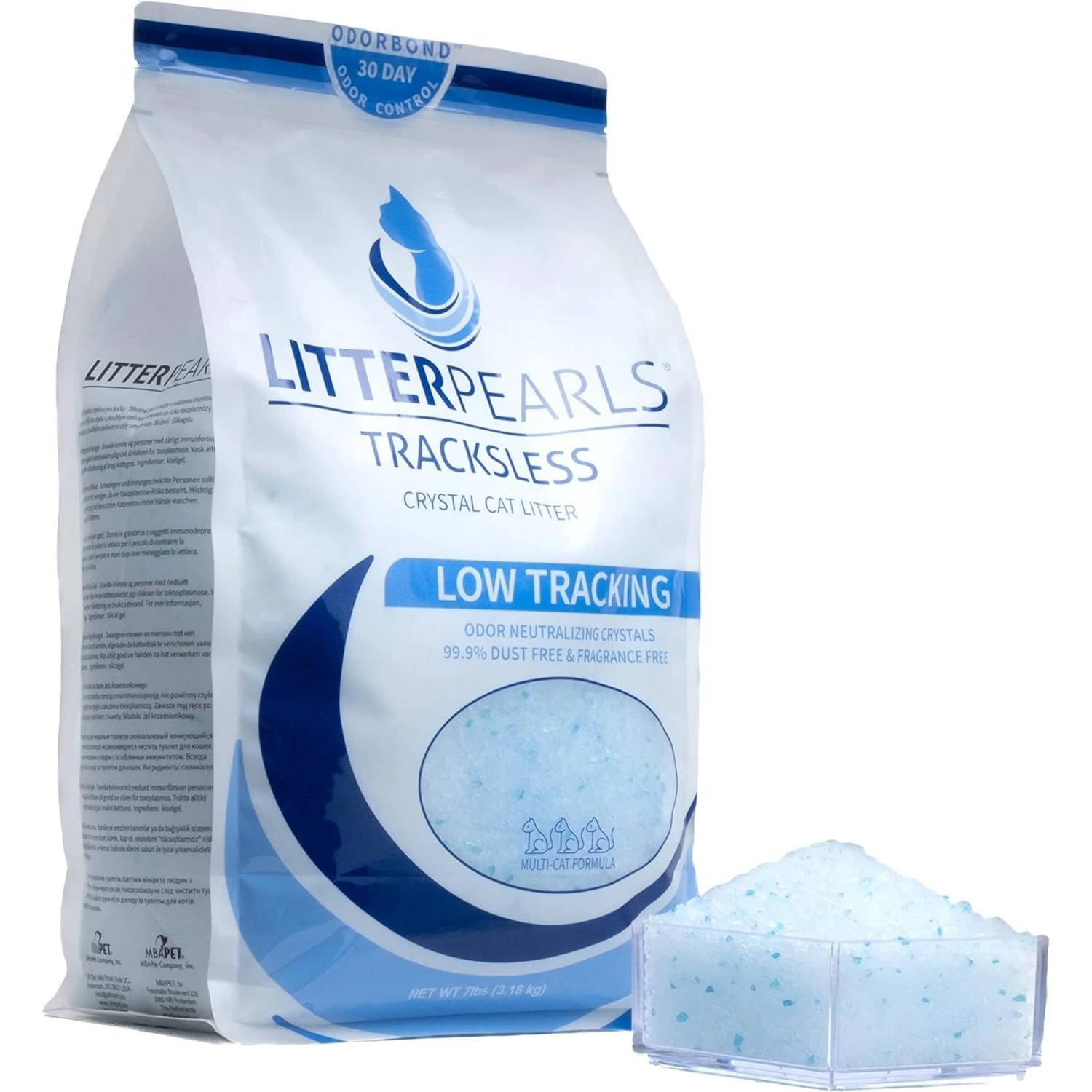 Litter Pearls Tracksless Unscented Non-Clumping Crystal Cat Litter 6 Litter Pearls Tracksless Unscented Non-Clumping Crystal Cat Litter - Image 4