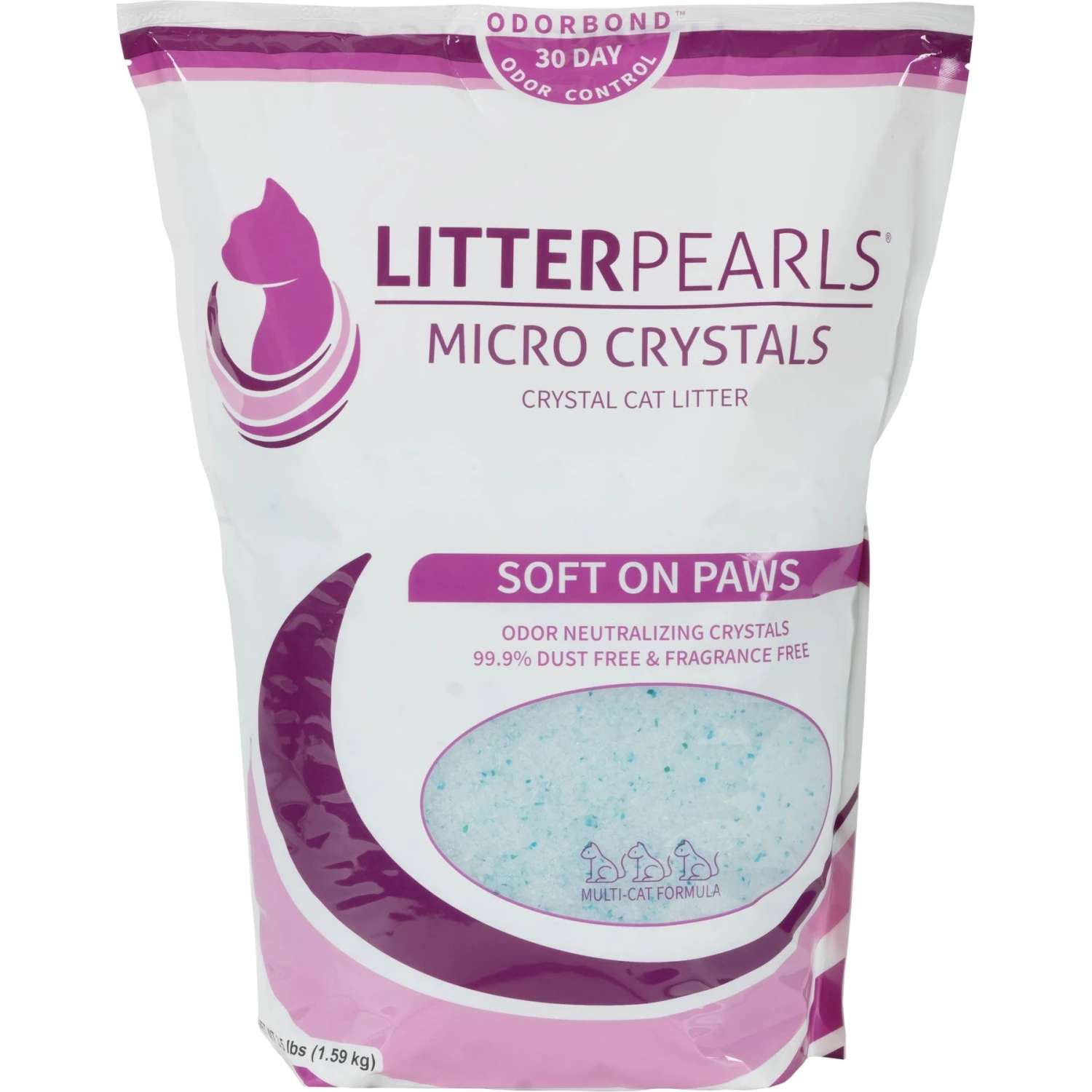 Litter Pearls Micro Crystal Unscented Non-Clumping Crystal Cat Litter 3 Litter Pearls Micro Crystal Unscented Non-Clumping Crystal Cat Litter