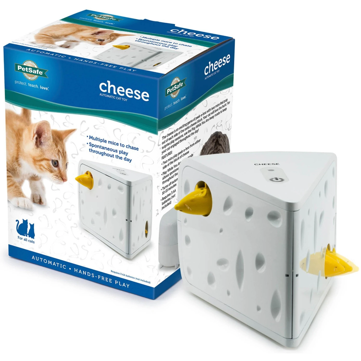 PetSafe Cheese Motion Cat Toy 3 PetSafe Cheese Motion Cat Toy