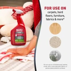 Nature's Miracle Advanced Cat Enzymatic Stain Remover & Odor Eliminator Spray, Sunny Lemon, 32-oz Bottle 15 Nature's Miracle Advanced Cat Enzymatic Stain Remover & Odor Eliminator Spray, Sunny Lemon, 32-oz Bottle -Cat Supplies 115425 PT4. AC SS1800 V1701453357