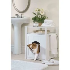 Merry Products Washroom Night Stand Multifunctional Litter Pan Cover 8 Merry Products Washroom Night Stand Multifunctional Litter Pan Cover -Cat Supplies 118008 PT3. AC SS1800 V1491928153