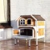 TRIXIE 2-Story Cottage Outdoor Wooden Cat House -Cat Supplies 118986 MAIN. AC SS1800 V1569621774