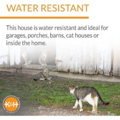 K&H Pet Products Heated A-Frame Cat House 13 K&H Pet Products Heated A-Frame Cat House -Cat Supplies 121267 PT3. AC SS1800 V1627349488