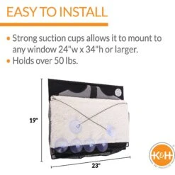 K&H Pet Products EZ Mount Penthouse Cat Window Perch 12 K&H Pet Products EZ Mount Penthouse Cat Window Perch -Cat Supplies 121329 PT2. AC SS1800 V1630733514