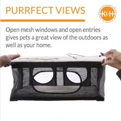 K&H Pet Products EZ Mount Penthouse Cat Window Perch 13 K&H Pet Products EZ Mount Penthouse Cat Window Perch -Cat Supplies 121329 PT3. AC SS1800 V1630737977
