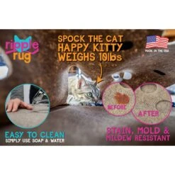 SnugglyCat Ripple Rug Cat Activity Play Mat -Cat Supplies 122790 PT6. AC SS1800 V1493762830