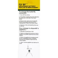 Pet Zone Fly By Replacement Butterfly Cat Toy -Cat Supplies 122852 PT3. AC SS1800 V1545248528