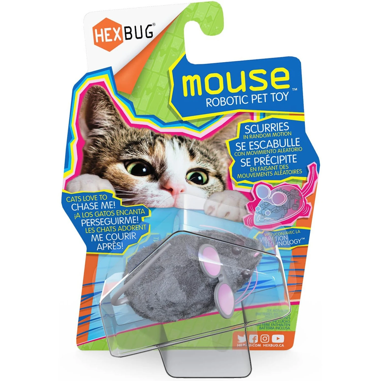 Hexbug Mouse Robotic Cat Toy, Color Varies 6 Hexbug Mouse Robotic Cat Toy, Color Varies - Image 4