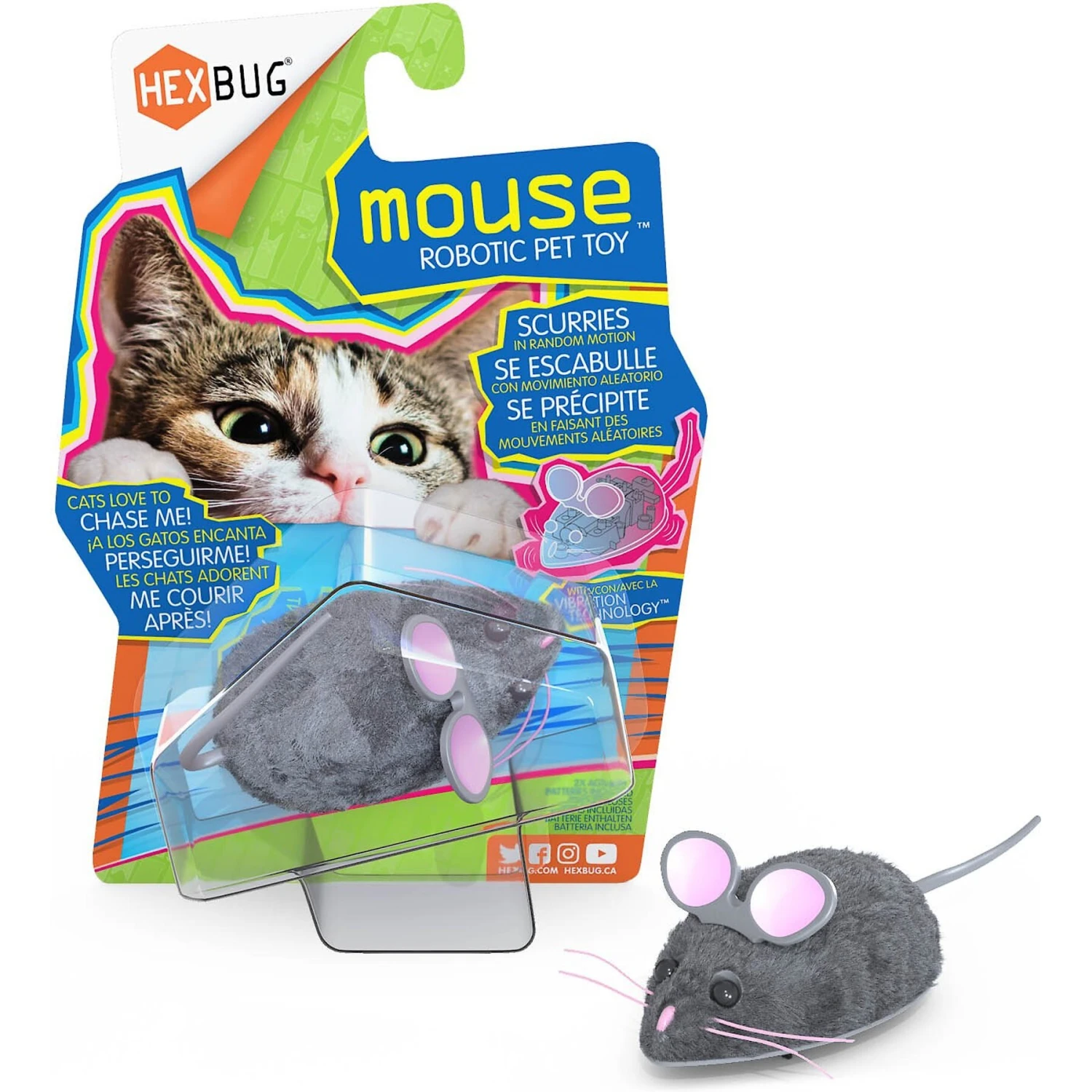 Hexbug Mouse Robotic Cat Toy, Color Varies 9 Hexbug Mouse Robotic Cat Toy, Color Varies - Image 7