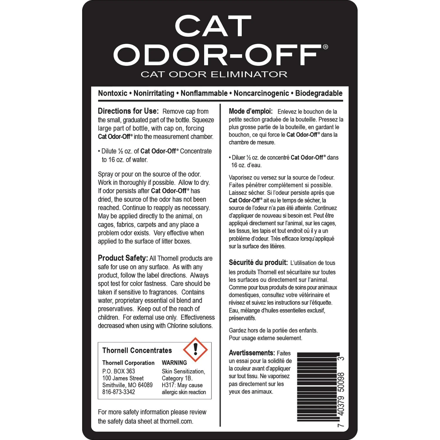 Thornell Cat Odor-Off Concentrate 4 Thornell Cat Odor-Off Concentrate - Image 2