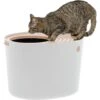 IRIS USA Round Top Entry Cat Litter Box & Scoop -Cat Supplies 130345 MAIN. AC SS1800 V1680881193