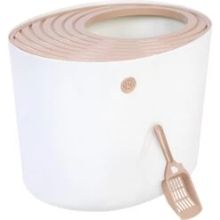 IRIS USA Round Top Entry Cat Litter Box & Scoop -Cat Supplies 130345 PT6. AC SS1800 V1680881173