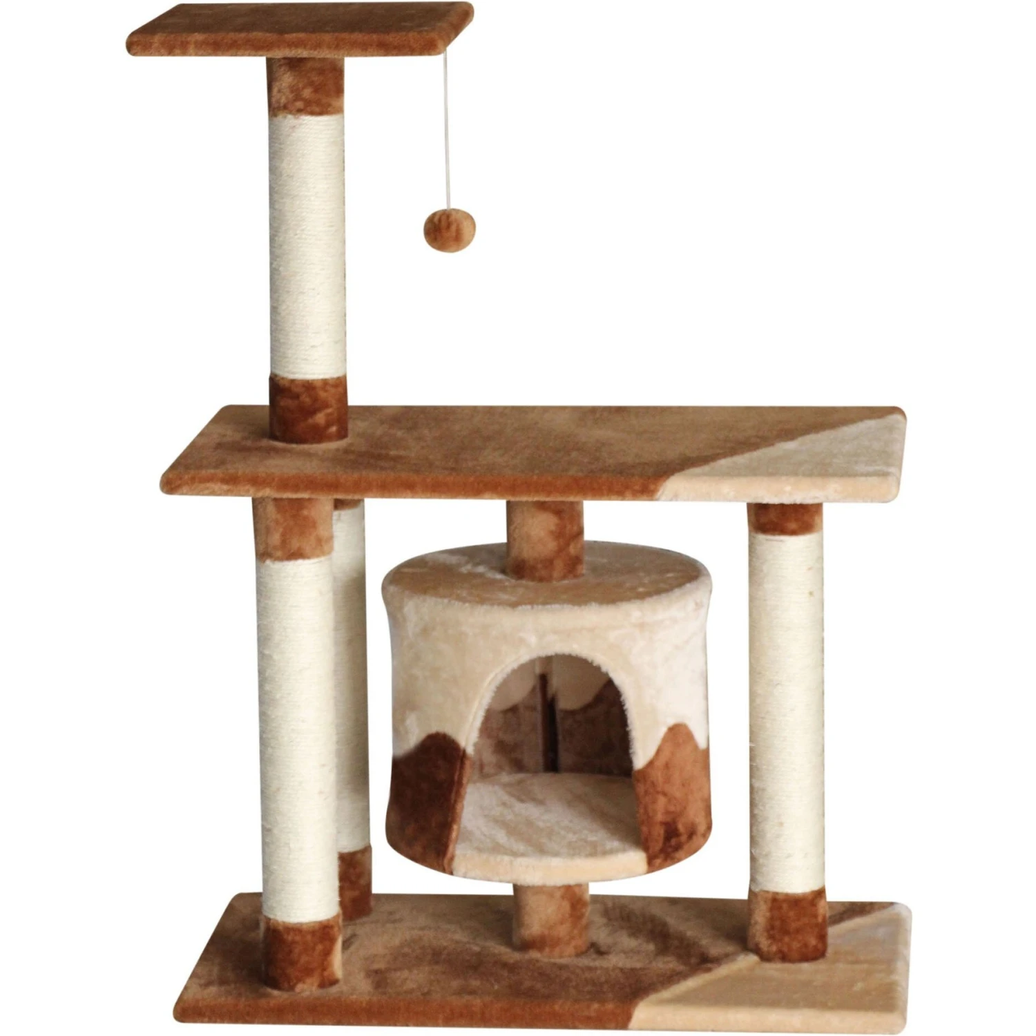 EliteField 38-in Faux Fur Cat Tree & Condo 3 EliteField 38-in Faux Fur Cat Tree & Condo