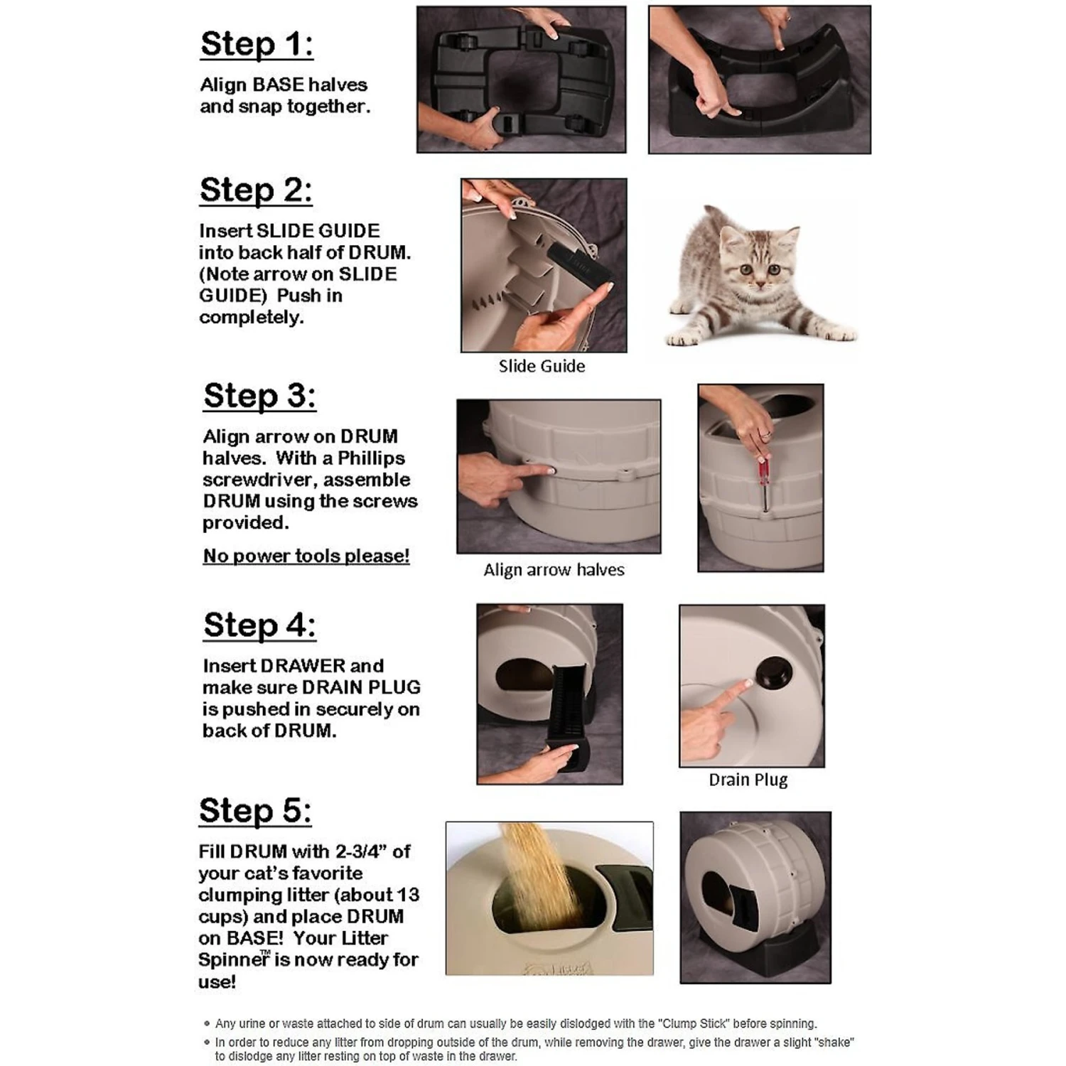 Litter Spinner Cat Litter Box For Small Cats 7 Litter Spinner Cat Litter Box For Small Cats - Image 5