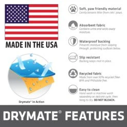 Drymate Corner Ridged Cat Litter Trapping Mat, Grey, 29.5-in X 29.5-in -Cat Supplies 134952 PT5. AC SS1800 V1689627213