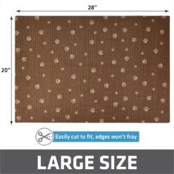 Drymate Protective & Decorative Cat Litter Mat, Brown Stripe, Large, 20-in X 28-in -Cat Supplies 134957 PT4. AC SS1800 V1693244185