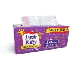 Fresh Kitty Jumbo Thick Litter Box Liners -Cat Supplies 135384 PT2. AC SS1800 V1502919332
