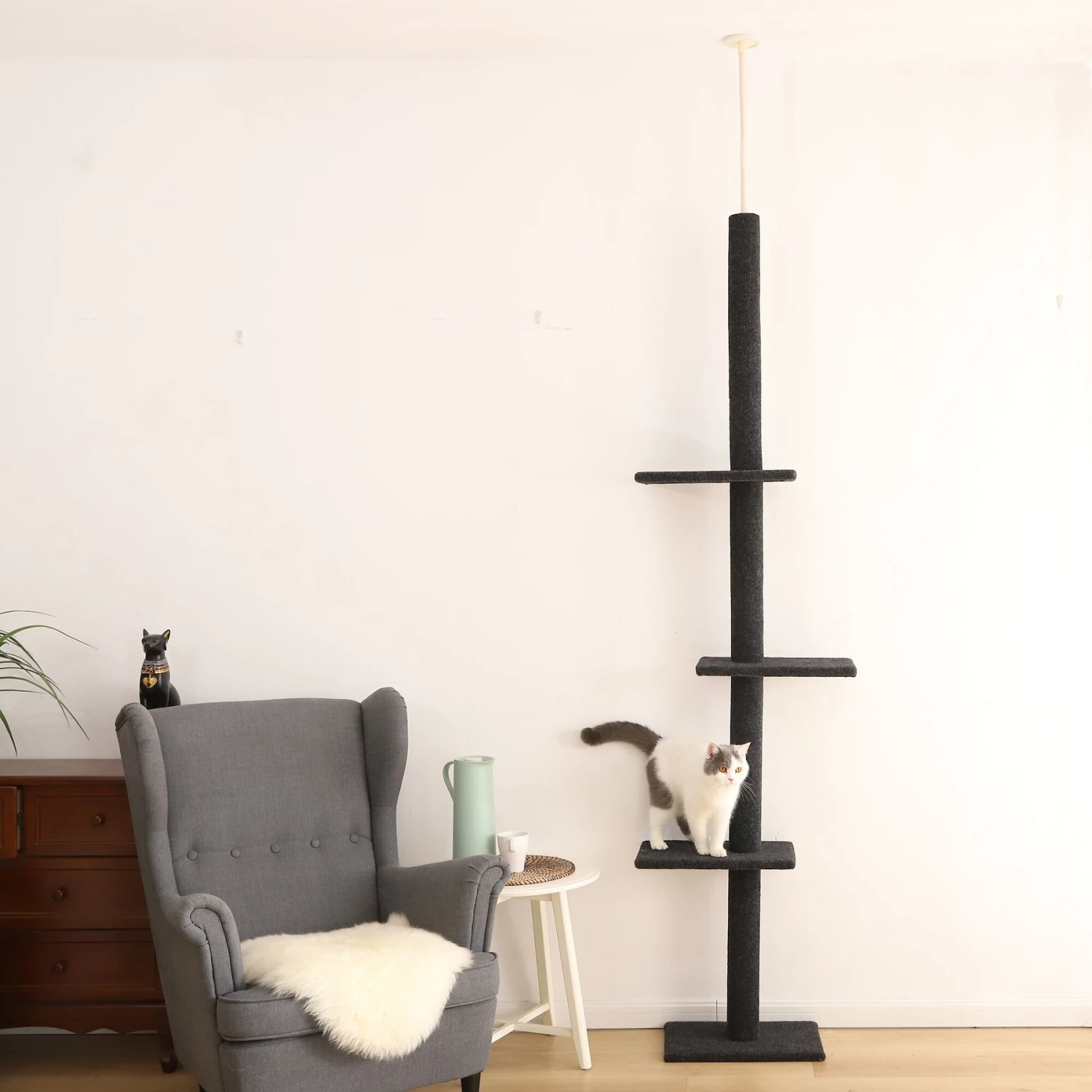 Cat Craft Floor-to-Ceiling Carpet Cat Tree 9 Cat Craft Floor-to-Ceiling Carpet Cat Tree - Image 7