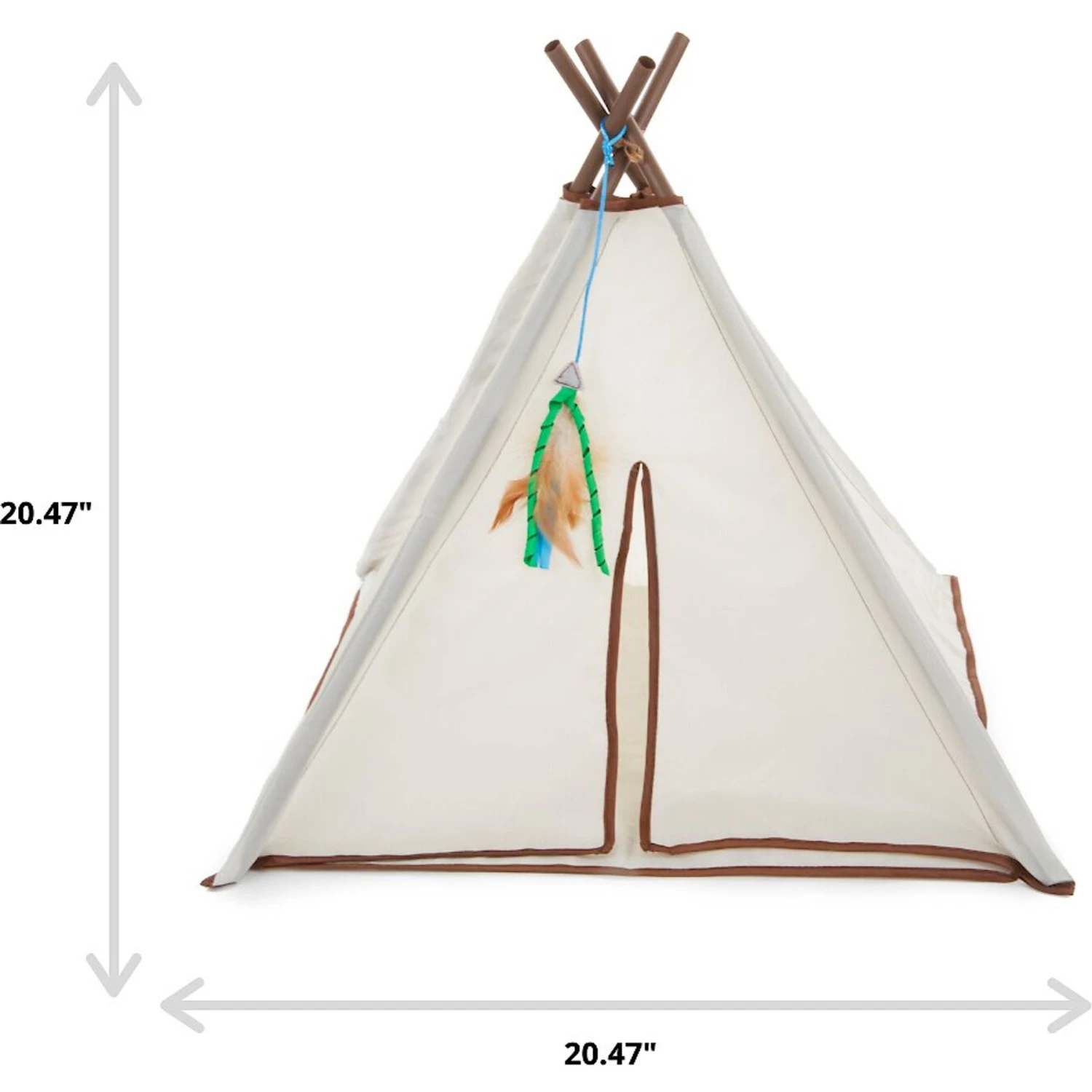 SmartyKat Kitty Camp TeePee Cat Toy 4 SmartyKat Kitty Camp TeePee Cat Toy - Image 2
