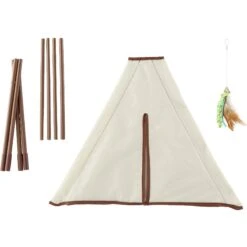 SmartyKat Kitty Camp TeePee Cat Toy 13 SmartyKat Kitty Camp TeePee Cat Toy -Cat Supplies 137500 PT4. AC SS1800 V1525718372