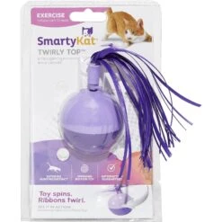 SmartyKat Twirly Top Electronic Mini Motion Ball Cat Toy, Color Varies -Cat Supplies 137508 PT2. AC SS1800 V1525718240