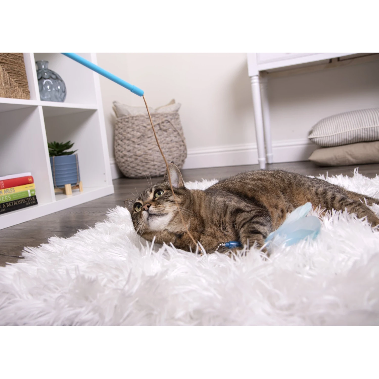 SmartyKat Frisky Flyer Feather Wand Cat Toy 10 SmartyKat Frisky Flyer Feather Wand Cat Toy - Image 8