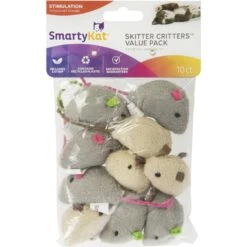 SmartyKat Skitter Critters Value Pack Catnip Cat Toys -Cat Supplies 137528 PT6. AC SS1800 V1639005167