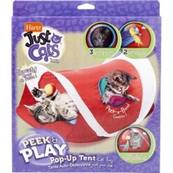 Hartz Just For Cats Peek & Play Pop-Up Tent Cat Toy -Cat Supplies 139103 PT6. AC SS1800 V1589230885