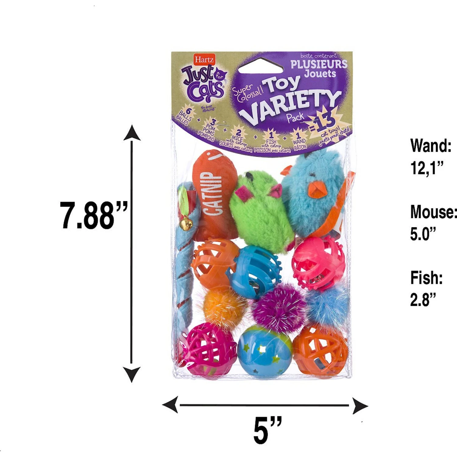 Hartz Just For Cats Toy Variety Pack, 13 Count 4 Hartz Just For Cats Toy Variety Pack, 13 Count - Image 2