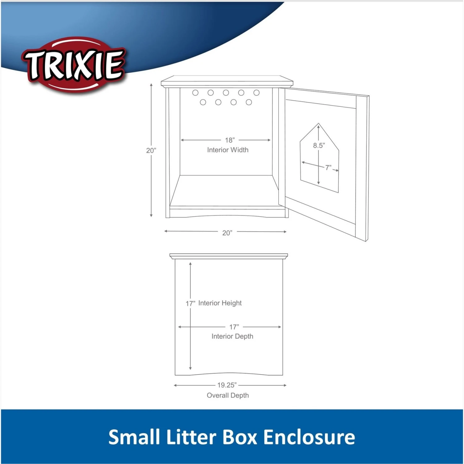 TRIXIE Wooden Cat Home & Litter Box Cover 5 TRIXIE Wooden Cat Home & Litter Box Cover - Image 3