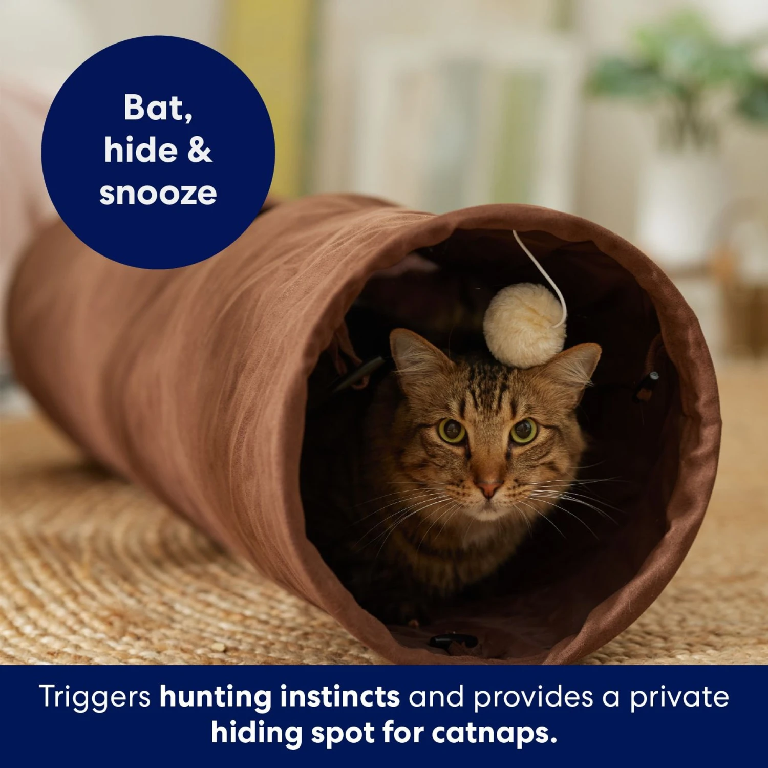 Frisco 35-in Foldable Crinkle Play Tunnel With 1 Window 6 Frisco 35-in Foldable Crinkle Play Tunnel With 1 Window - Image 4