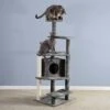 Tiger Tough Platform House Playground 59.8-in Faux Fur Cat Tree & Condo -Cat Supplies 140766 MAIN. AC SS1800 V1618279638